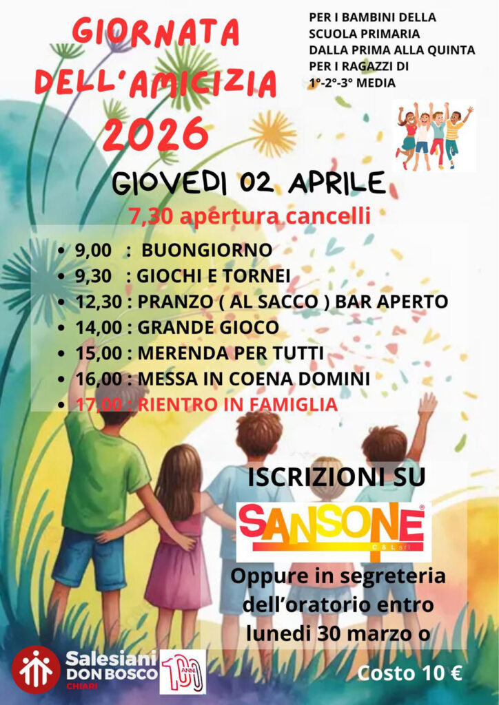 gionata-amicizia-2026 oratorio salesiano san bernardino