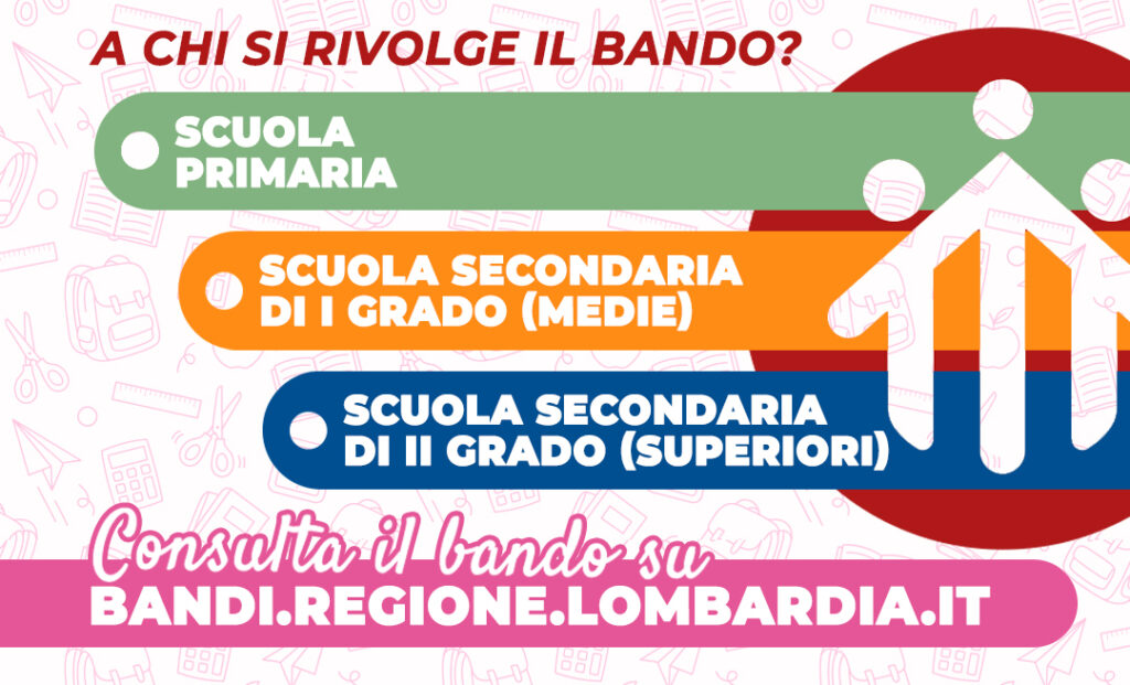 Dote Scuola - Componente Buono Scuola è il contributo di Regione Lombardia per sostenere la spesa delle famiglie degli studenti iscritti a scuole primarie secondarie di primo e secondo grado, paritarie o statali, che prevedono una retta di iscrizione e frequenza nell'anno scolastico 2026/2026.
