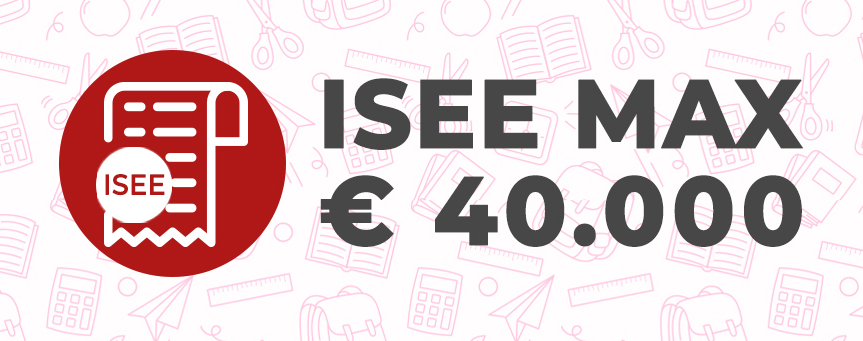 Per accedere al contributo occorre essere in possesso di un valore ISEE, in corso di validità non superiore a € 40.000.
